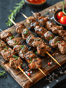 烧烤羊肉串撸串