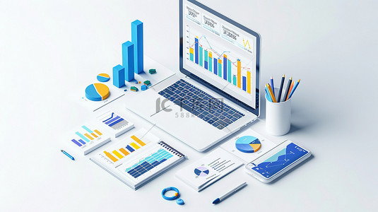 商业和办公室统计数据设计图
