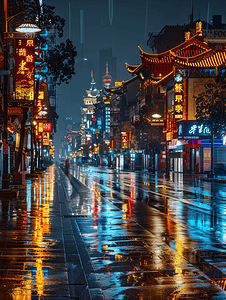 夜上海建筑摄影照片_上海南京路之夜