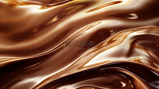 流动巧克力素材背景图片_巧克力波浪状液体背景素材
