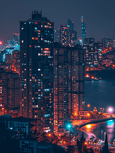腾讯摄影照片_城市夜景全景