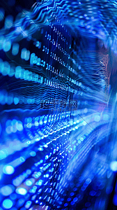 蓝色科技数码抽象科技信息背景17