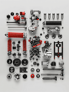 汽车部件摄影照片_汽车修理零件