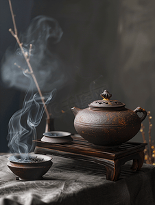茶叶茶山摄影照片_普洱茶的制作