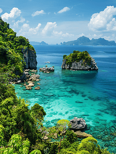 暑期夏令营摄影照片_泰国普吉岛海岸