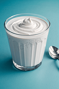 酸奶 乳制品 奶酪 奶 杯子 玻璃杯 优格酸奶 无糖酸奶 AI作品 AIGC AI绘画 AI高清摄影图