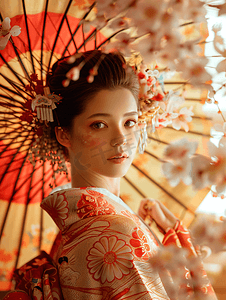 京都日本和服少女