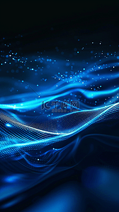 信息通讯背景图片_蓝色抽象科技数据科技信息背景