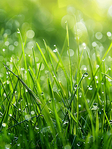 节气雨水图片摄影照片_小草雨水露珠