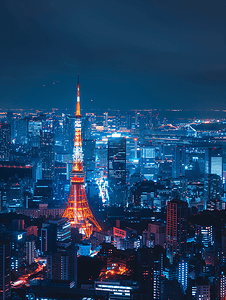 日本东京梦幻夜景