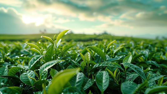 叶片摄影照片_绿的茶叶树叶叶片的摄影14高清摄影图