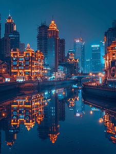 智慧上海摄影照片_上海城市风光建筑夜景