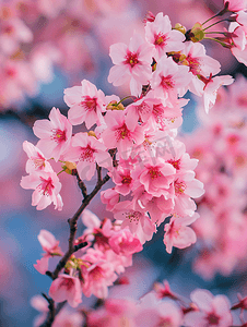 日本京都清水寺春季樱花