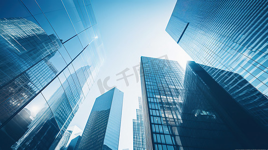 城市商务办公大楼高清摄影图