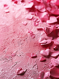 粉色花瓣素材摄影照片_粉色情人节背景素材