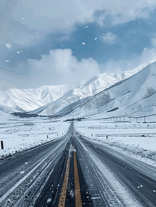 冬天川藏公路沿途风光
