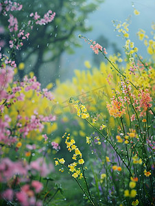 盛开春天照片花朵摄影图