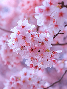 日本京都清水寺春季樱花