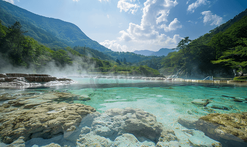 云南腾冲摄影照片_温泉5A景点