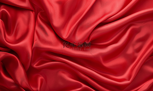 柔软素材背景图片_红色丝绸背景素材