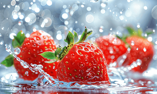 水果拼盘图片摄影照片_新鲜的草莓健康