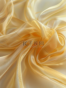 流动的淡黄色缎带设计图