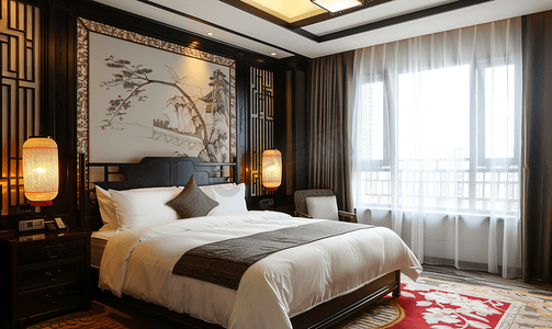 新中式酒店卧室