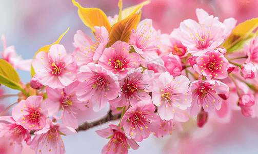 无锡鼋头渚多彩樱花