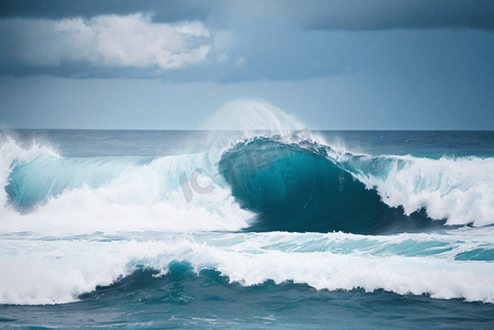 大海海浪浪花摄影图片6