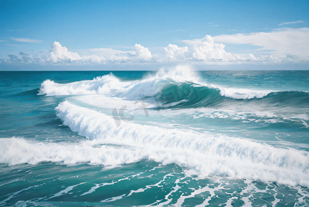 大海海浪翻滚摄影图5
