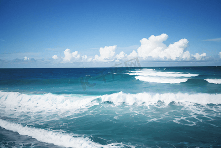 大海海浪浪花摄影图7
