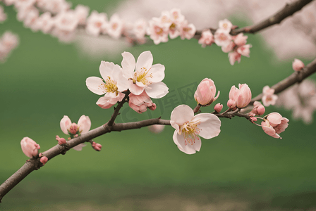 春天桃树上的桃花摄影配图3