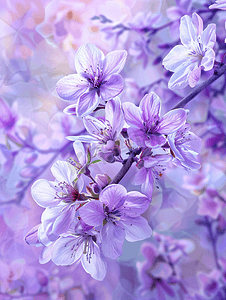 梨花在紫色花儿