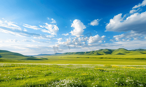 暑期招生摄影照片_内蒙古大草原景观自然风景