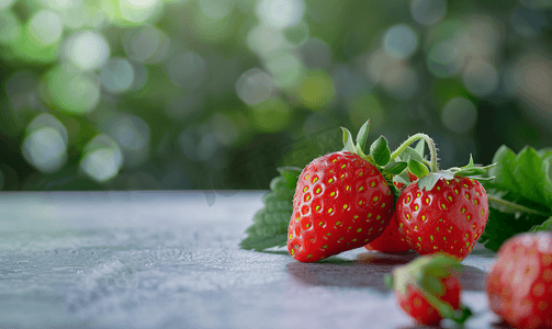 新鲜的草莓健康