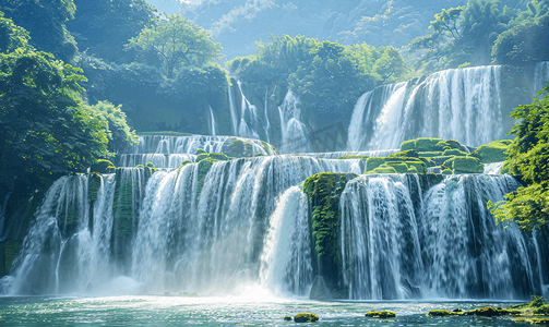 黄果树风景摄影照片_贵州黄果树瀑布风光美景