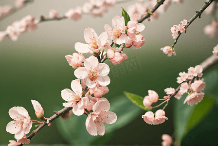 桃树摄影照片_春天桃花盛开摄影图