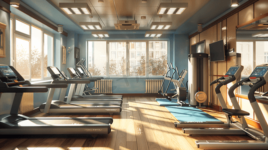 跑步机运动健身房