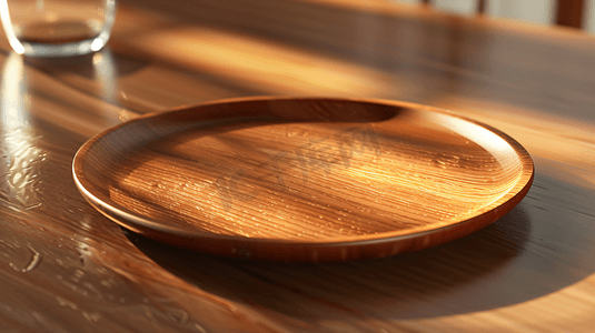实木餐盘盘子摄影1