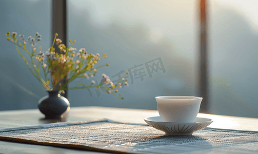 茶文化品茶摄影照片_茶道生活茶杯