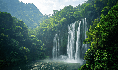 黄果树风景摄影照片_贵州黄果树瀑布风光美景