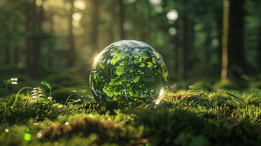 草坪草地背景图片_绿色森林里树木圆形圆球的背景9