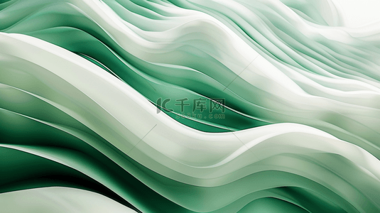 绿色折叠曲线纹理背景1