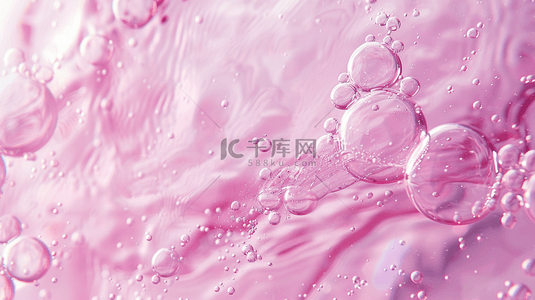 粉色液体气泡简约纹理背景19