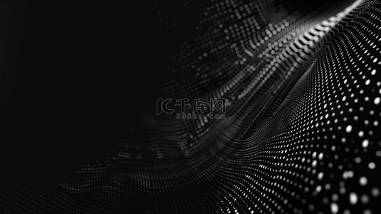 黑色科技感点状流体纹理背景13
