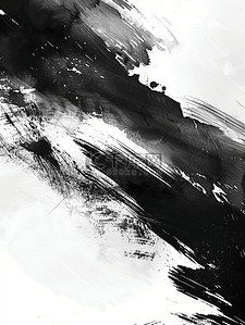 黑白水墨画抽象背景1