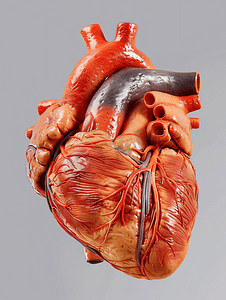 人体器官插画摄影照片_心脏内部结构右心房医疗照片