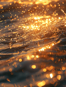 波光粼粼海洋壁纸背景图片_金色波光粼粼的水面背景20
