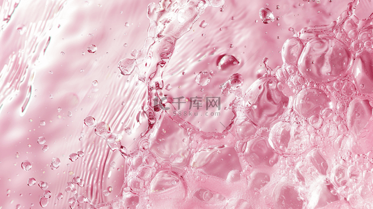 粉色液体气泡简约纹理背景6