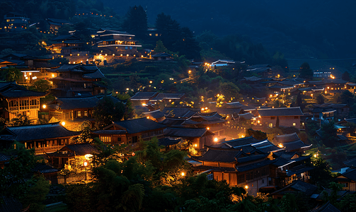 西江苗寨夜景